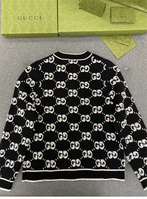 Gucci 구찌 GG 울 부클레 자카드 크루넥 가디건 레플리카 10번 이미지 - 의류 | 세미샵 레플리카 사이트