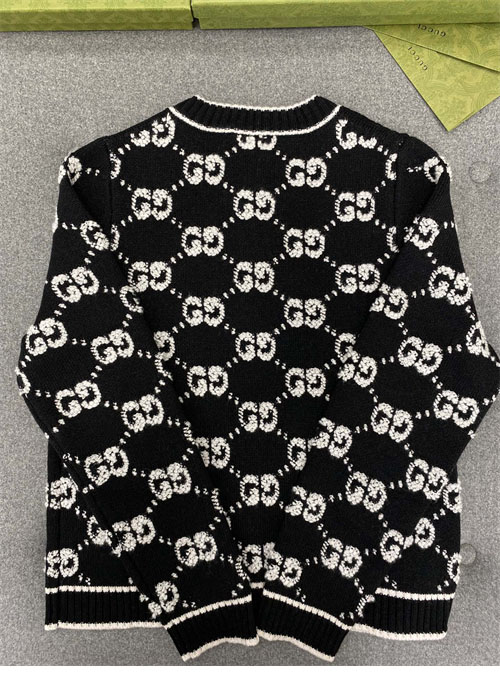 Gucci 구찌 GG 울 부클레 자카드 크루넥 가디건 레플리카 11번 이미지 - 의류 | 세미샵 레플리카 사이트
