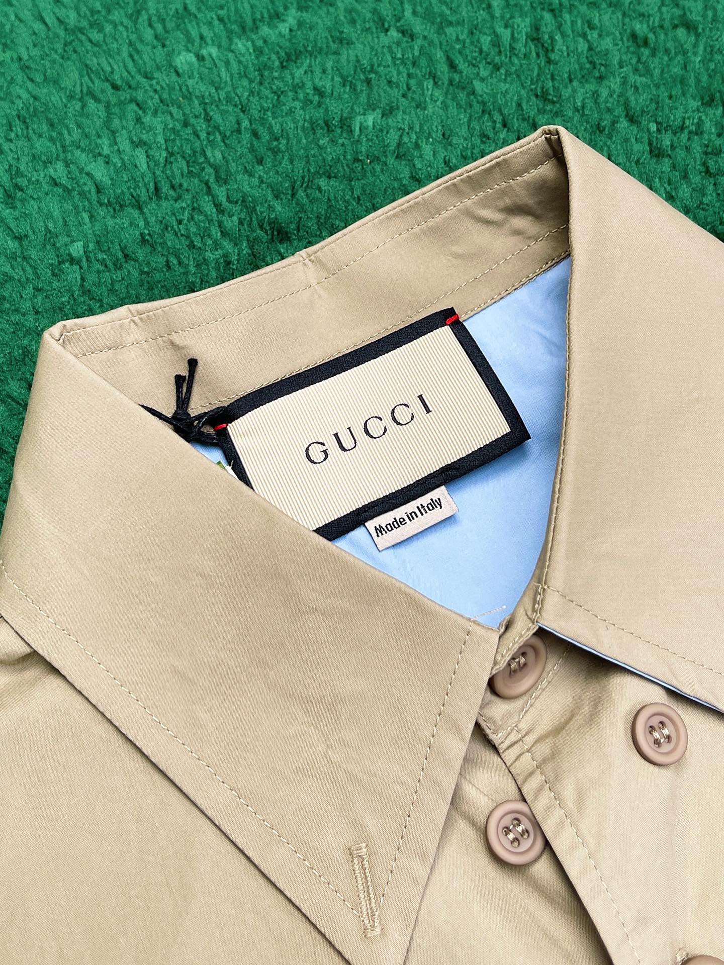 Gucci 구찌 MADE IN ITALY 자수 헤비 코튼 포플린 셔츠 레플리카 8번 이미지 - 의류 | 세미샵 레플리카 사이트