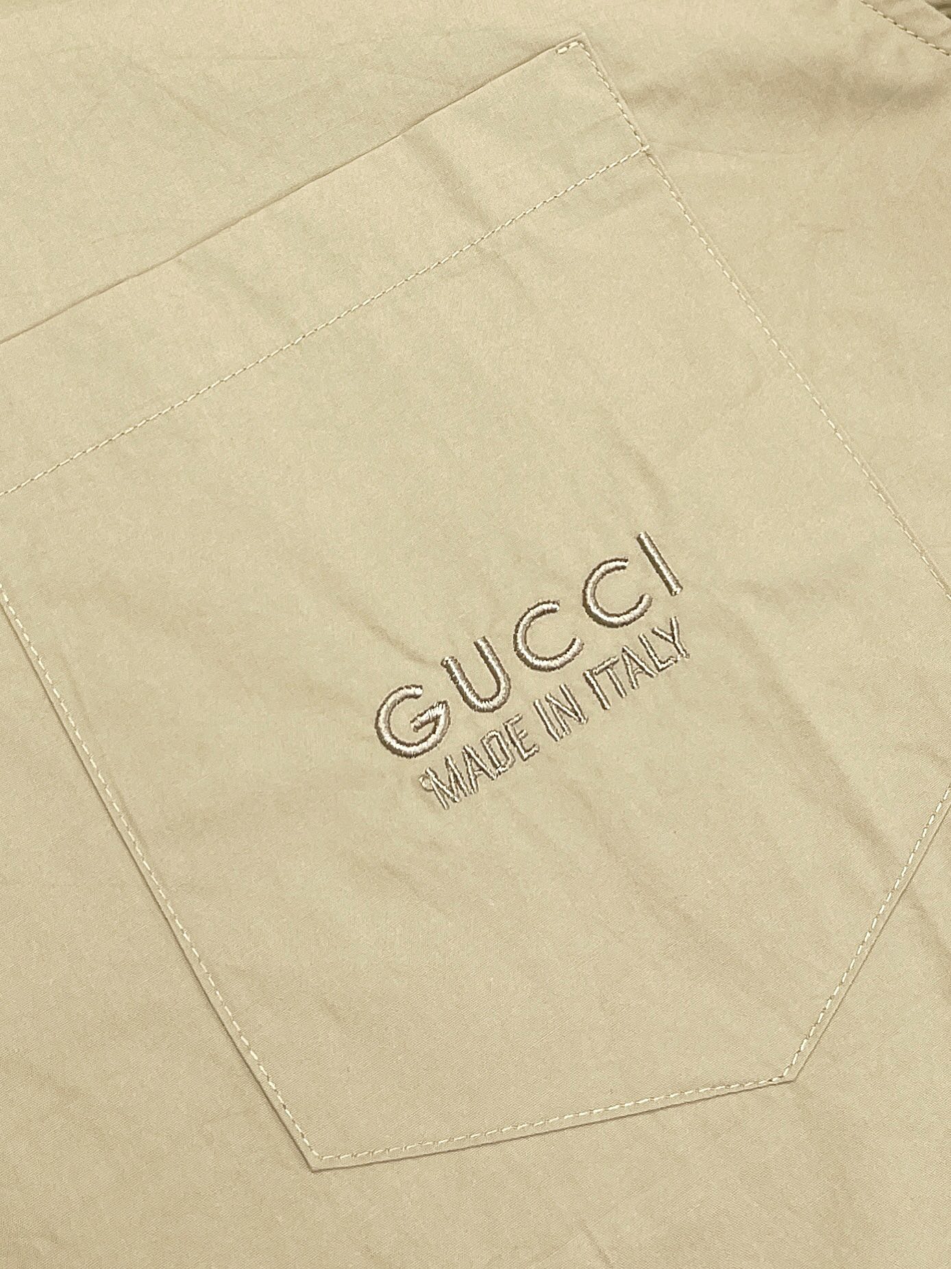 Gucci 구찌 MADE IN ITALY 자수 헤비 코튼 포플린 셔츠 레플리카 11번 이미지 - 의류 | 세미샵 레플리카 사이트