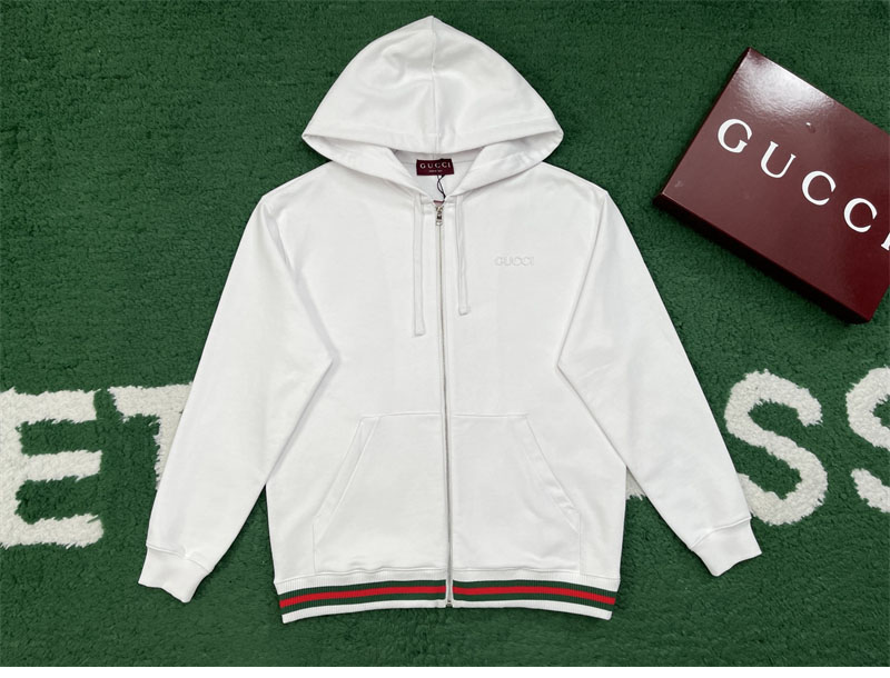 Gucci 구찌 Web코튼 저지 스웨트셔츠 후드 집업 레플리카 5번 이미지 - 의류 | 세미샵 레플리카 사이트