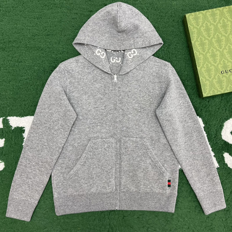 Gucci 구찌 리버시블 GG 울 후드 집업 레플리카 1번 이미지 - 의류 | 세미샵 레플리카 사이트