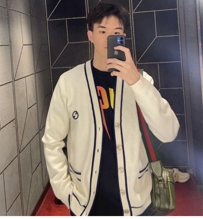 Gucci 구찌 리브드 울 블렌드 인터로킹G 로고 가디건 레플리카 8번 이미지 - 의류 | 세미샵 레플리카 사이트