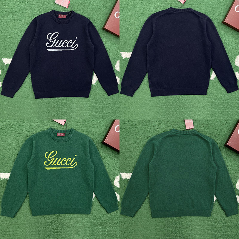 구찌 구찌 스크립트 인타르시아 니트 울 스웨터 레플리카 6번 이미지 - 의류 | 세미샵 레플리카 사이트