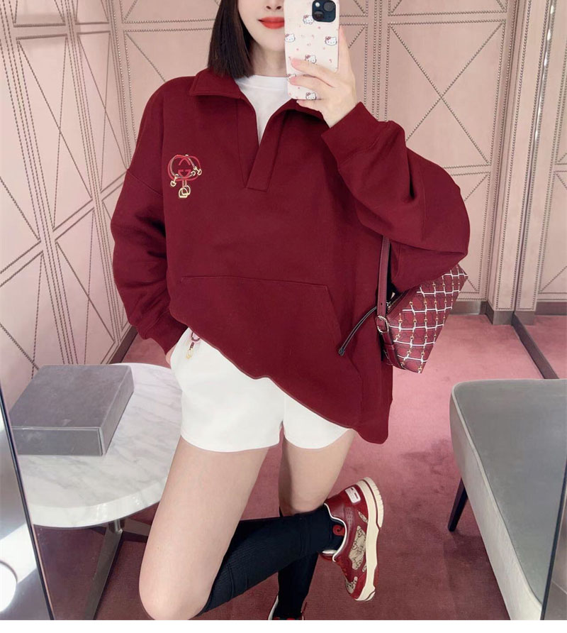 구찌 구찌 웹 인터로킹 G 로고 저지 스웨트셔츠 레플리카 5번 이미지 - 의류 | 세미샵 레플리카 사이트