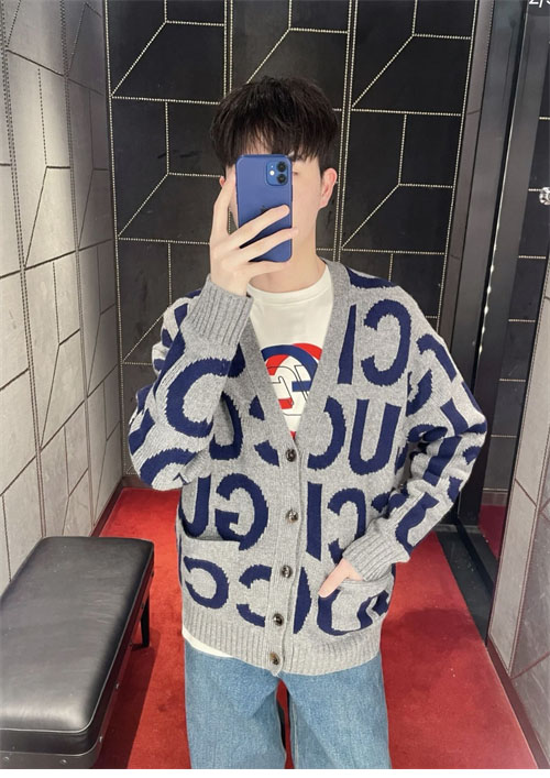 Gucci 구찌 인타르시아 로고 울 가디건 레플리카 4번 이미지 - 의류 | 세미샵 레플리카 사이트