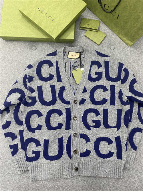 Gucci 구찌 인타르시아 로고 울 가디건 레플리카 7번 이미지 - 의류 | 세미샵 레플리카 사이트