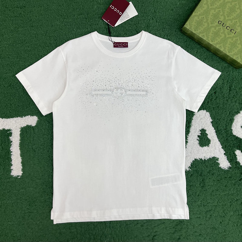 구찌 인터로킹 G 코튼 저지 반팔 티셔츠