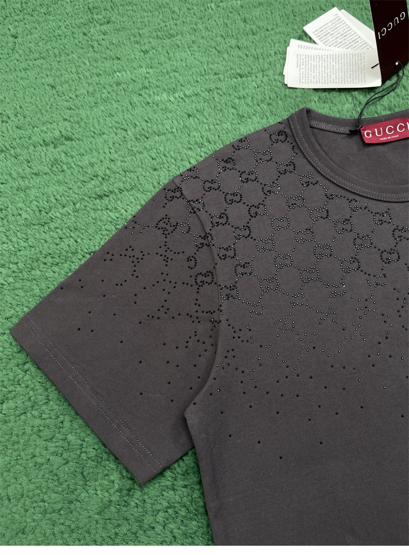 구찌 구찌 크리스탈 코튼 저지 반팔 티셔츠 레플리카 2번 이미지 - 의류 | 세미샵 레플리카 사이트