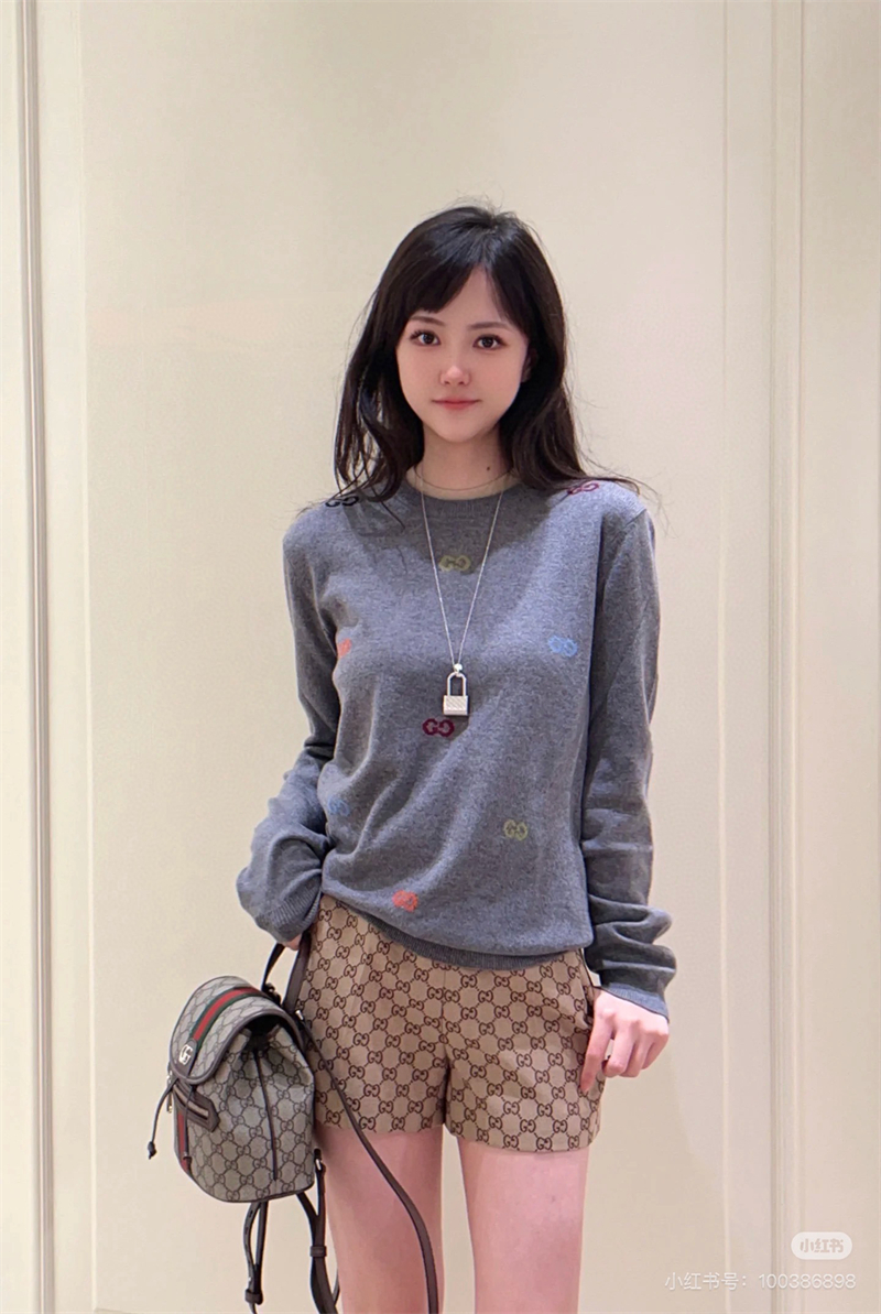 Gucci 구찌 플로라 인타르시아 파인 캐시미어 스웨터 레플리카 2번 이미지 - 의류 | 세미샵 레플리카 사이트