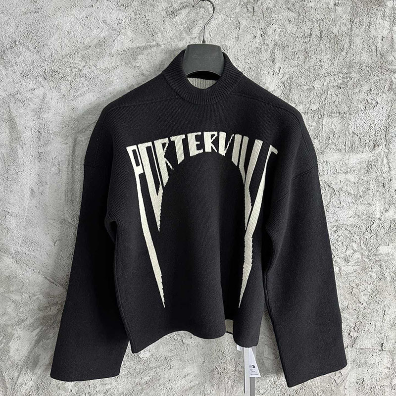 릭오웬스 24SS 인타르시아 오버사이즈 니트