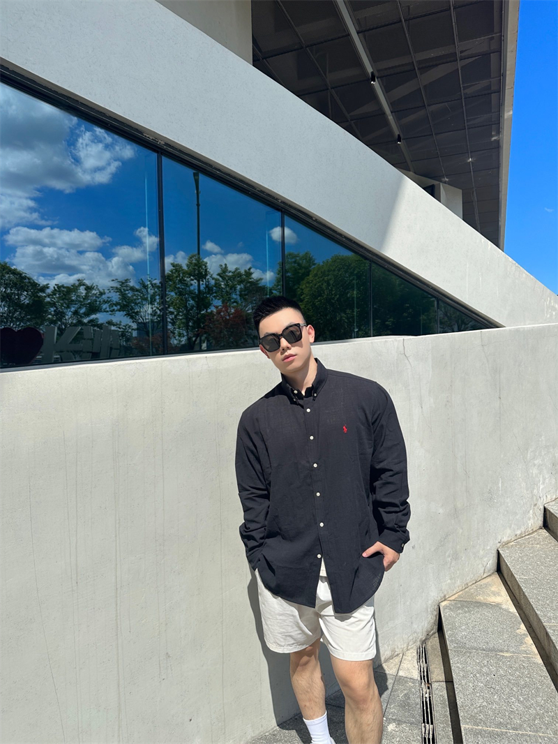 폴로 랄프로렌 클래식 브로시 플란넬 셔츠（세븐） - 상세 이미지
