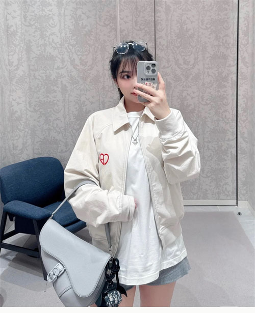 디올 24FW CD 하트 블루종 자켓 - 상세 이미지