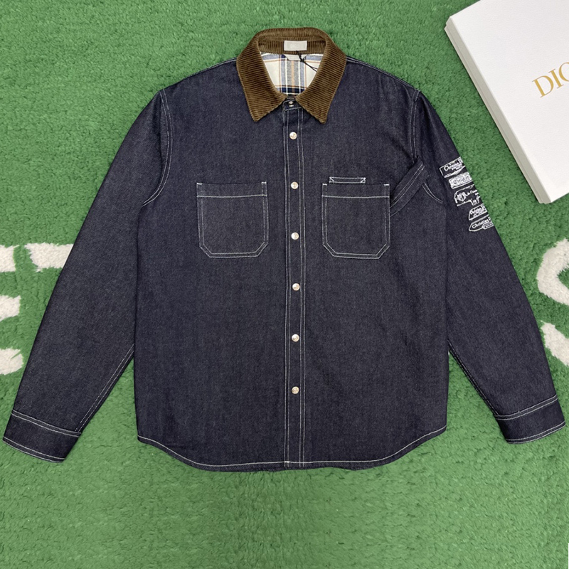 D I O R 디올 Archives Labels 데님 오버셔츠 레플리카 1번 이미지 - 의류 | 세미샵 레플리카 사이트