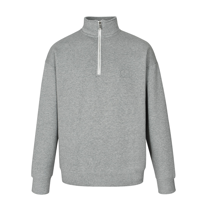 디올 CD 로고 하프 집업 스웨트셔츠 맨투맨