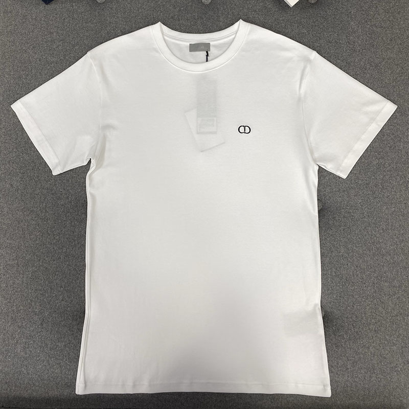 디올 CD 아이콘 피티드 실루엣 반팔 티셔츠