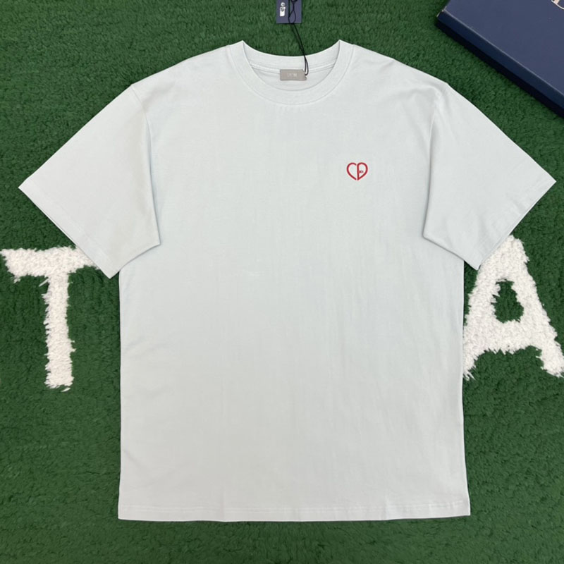 디올 CD 하트 캐주얼 핏 티셔츠 2컬러