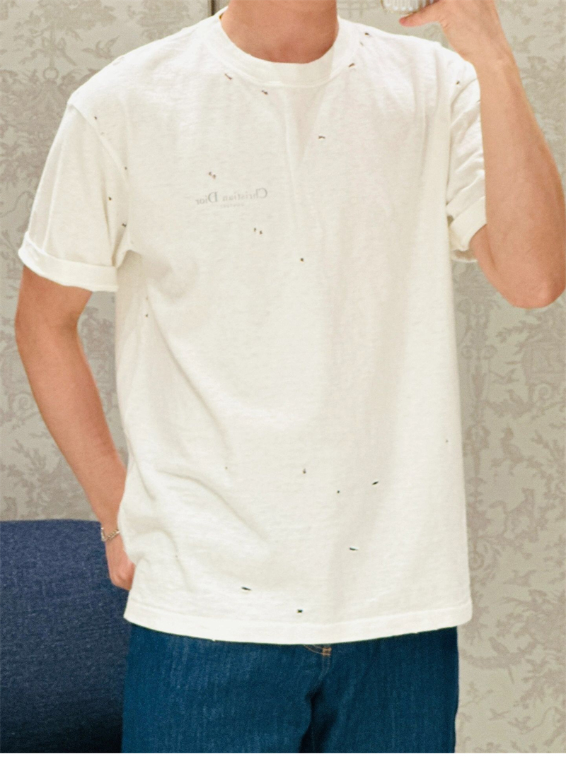 D I O R 디올 Couture 꾸뛰르 오가닉 저지 반팔 티셔츠 레플리카 5번 이미지 - 의류 | 세미샵 레플리카 사이트