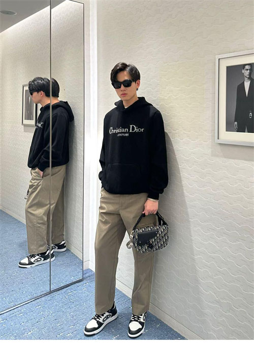디올 Couture 라인드 스웨트셔츠 후드（레어） - 상세 이미지