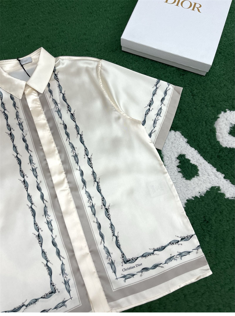 디올 Couture 은방울꽃 버뮤다 반팔 셔츠（레어） - 상세 이미지