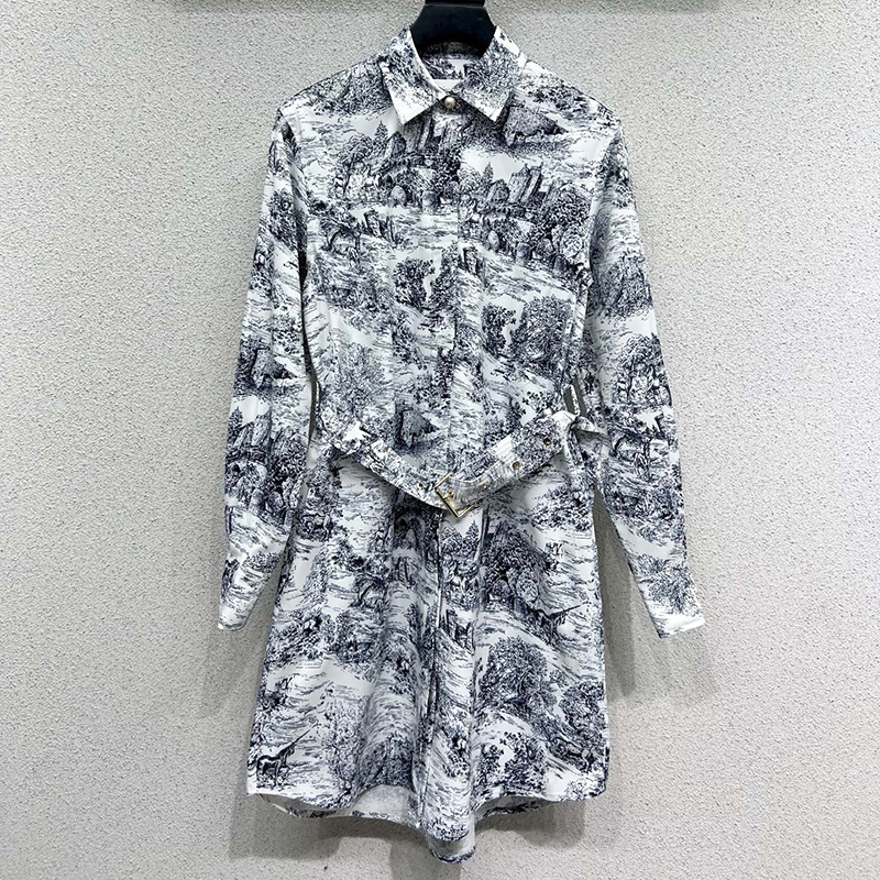 디올 롱 블라우스