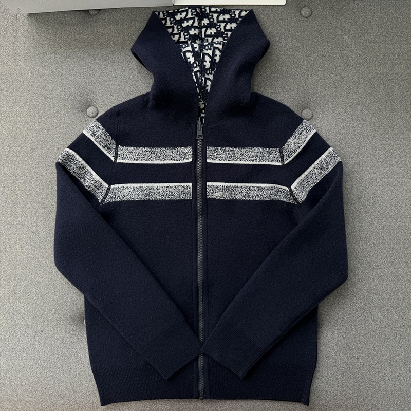 디올 디올 리버서블 지퍼 후드 오블리크 캐시미어 레플리카 6번 이미지 - 의류 | 세미샵 레플리카 사이트