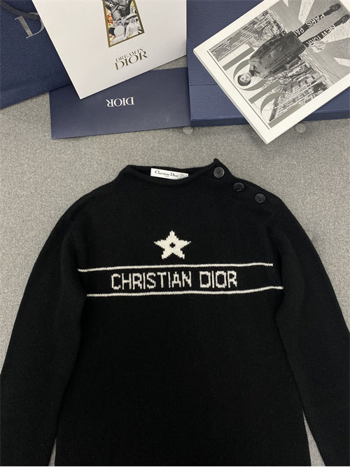 디올 디올 여성용 캐시미어 스타 심볼 자수 니트 스웨터 레플리카 17번 이미지 - 의류 | 세미샵 레플리카 사이트