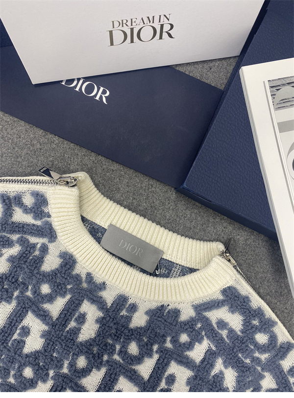 D I O R 디올 오블리크 스웨터 버진 울 코튼 블렌드 스웨터 레플리카 10번 이미지 - 의류 | 세미샵 레플리카 사이트