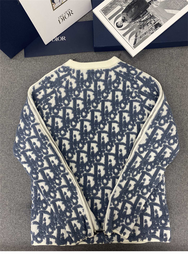D I O R 디올 오블리크 스웨터 버진 울 코튼 블렌드 스웨터 레플리카 12번 이미지 - 의류 | 세미샵 레플리카 사이트