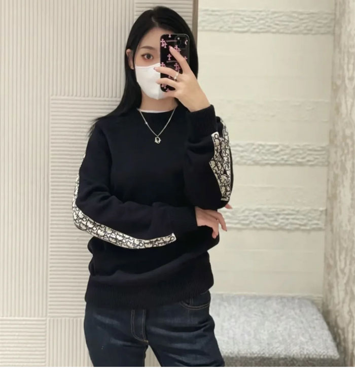 D I O R 디올 오블리크 인서트 니트 스웨터 레플리카 6번 이미지 - 의류 | 세미샵 레플리카 사이트