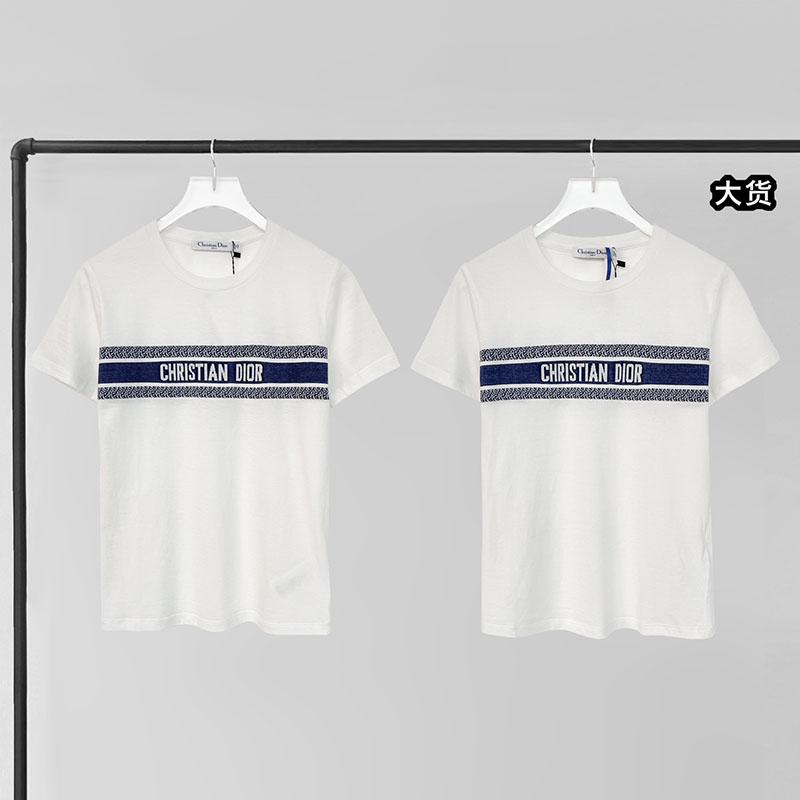 D I O R 디올 콘트라스트 밴드 코튼 저지 반팔 티셔츠 레플리카 1번 이미지 - 의류 | 세미샵 레플리카 사이트