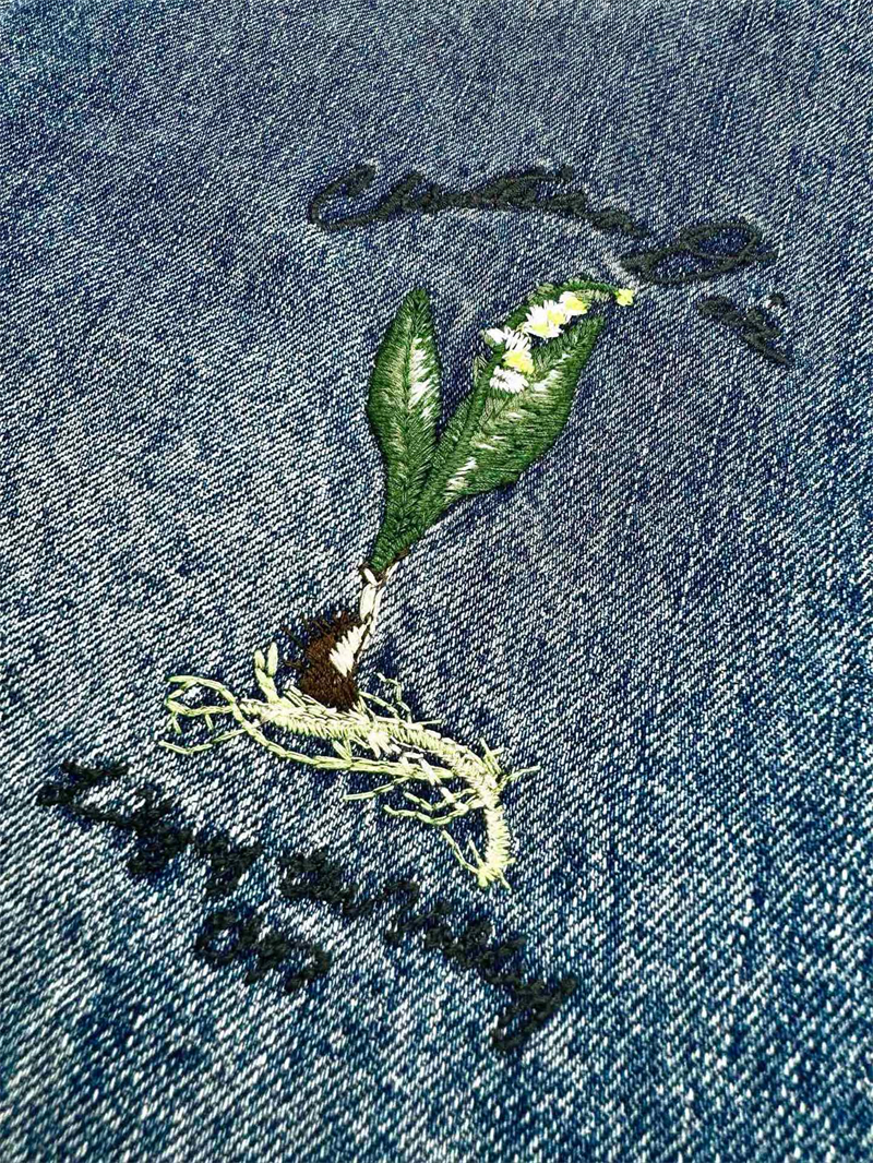 디올 클래식 은방울꽃 자수 코튼 셔츠 (세븐) - 상세 이미지