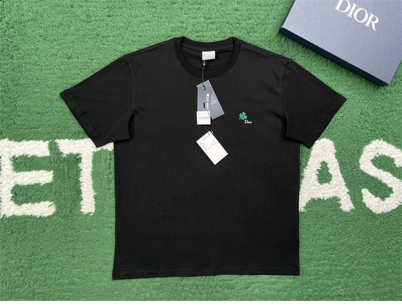 디올 디올 클로버 자수 코튼 반팔 티셔츠 레플리카 5번 이미지 - 의류 | 세미샵 레플리카 사이트