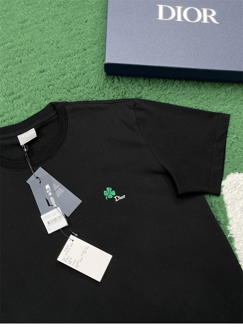 디올 디올 클로버 자수 코튼 반팔 티셔츠 레플리카 6번 이미지 - 의류 | 세미샵 레플리카 사이트