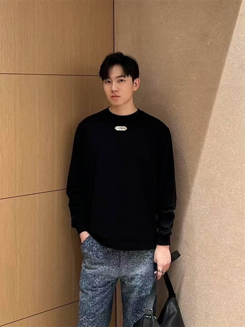 디올 파리스 라벨 울 저지 스웨터（세븐） - 상세 이미지
