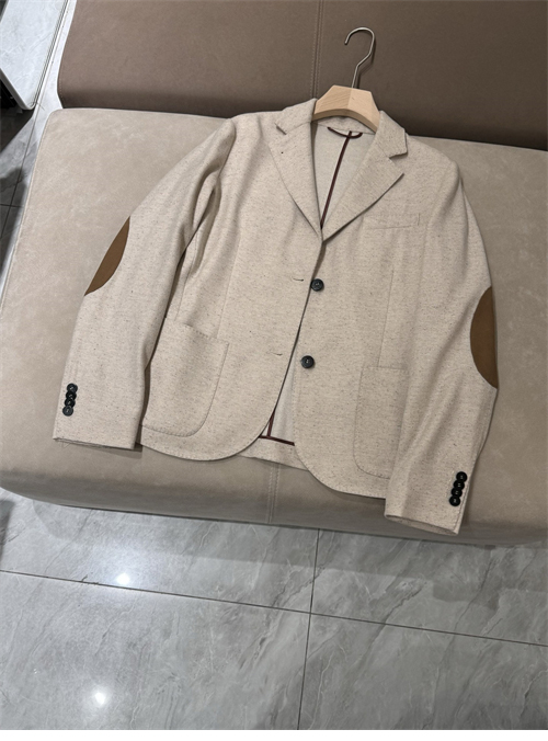 Loro Piana 로로피아나 투버튼 빈티지 레더 블레이저 레플리카 2번 이미지 - 의류 | 세미샵 레플리카 사이트