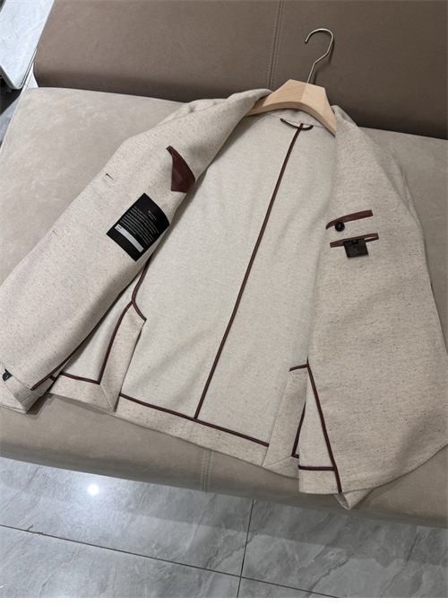 Loro Piana 로로피아나 투버튼 빈티지 레더 블레이저 레플리카 4번 이미지 - 의류 | 세미샵 레플리카 사이트