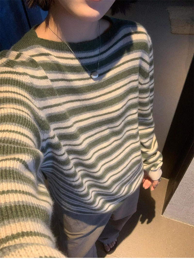 로로피아나 포벨로 크루넥 베이비 캐시미어 스웨터（레어） - 상세 이미지