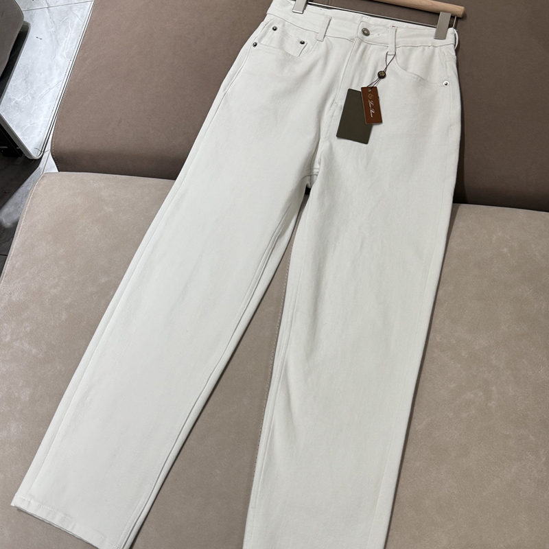Loro Piana 로로피아나 화이트 데님 배기 팬츠 레플리카 1번 이미지 - 의류 | 세미샵 레플리카 사이트