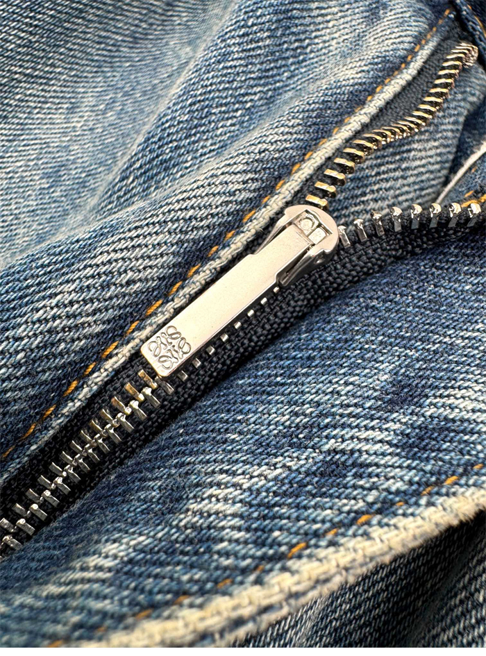 Loewe 로에베 아나그램 베럴 레그 워시드 와이드 데님 진 레플리카 11번 이미지 - 의류 | 세미샵 레플리카 사이트