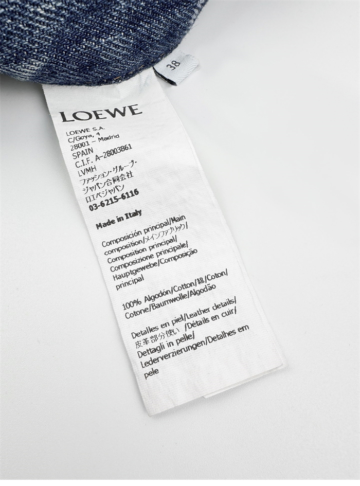 Loewe 로에베 아나그램 베럴 레그 워시드 와이드 데님 진 레플리카 14번 이미지 - 의류 | 세미샵 레플리카 사이트