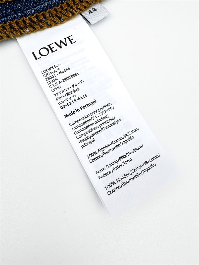 로에베 로에베 아나그램 워시드 데님 숏슬리브 셔츠 레플리카 7번 이미지 - 의류 | 세미샵 레플리카 사이트