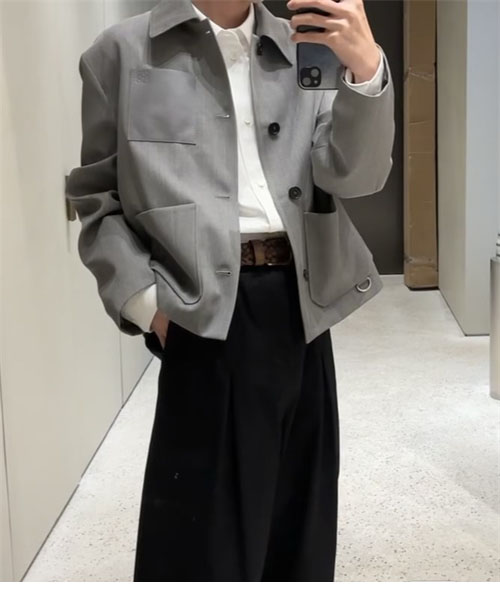 Loewe 로에베 울 캐시미어 아나그램 워크웨어 자켓 레플리카 15번 이미지 - 의류 | 세미샵 레플리카 사이트