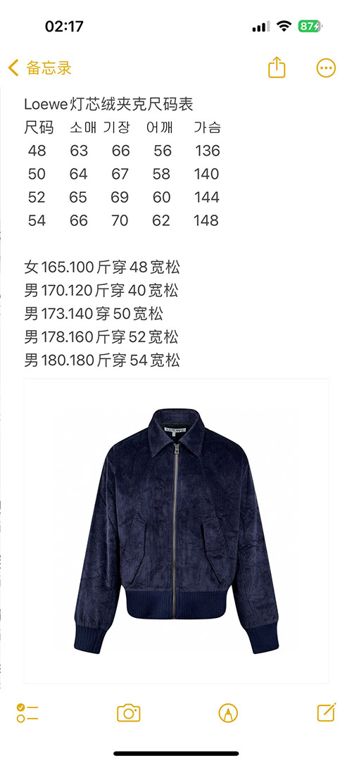 Loewe 로에베 코튼 캐시미어 벨벳 자켓 레플리카 18번 이미지 - 의류 | 세미샵 레플리카 사이트