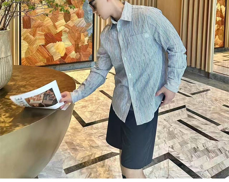 로에베 포켓 스몰 아나그램 셔츠 남방 （세븐） - 상세 이미지