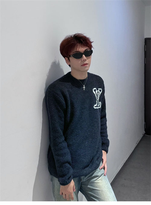 루이비통 24ss LV 인따르시아 울 블렌드 크루넥 - 상세 이미지