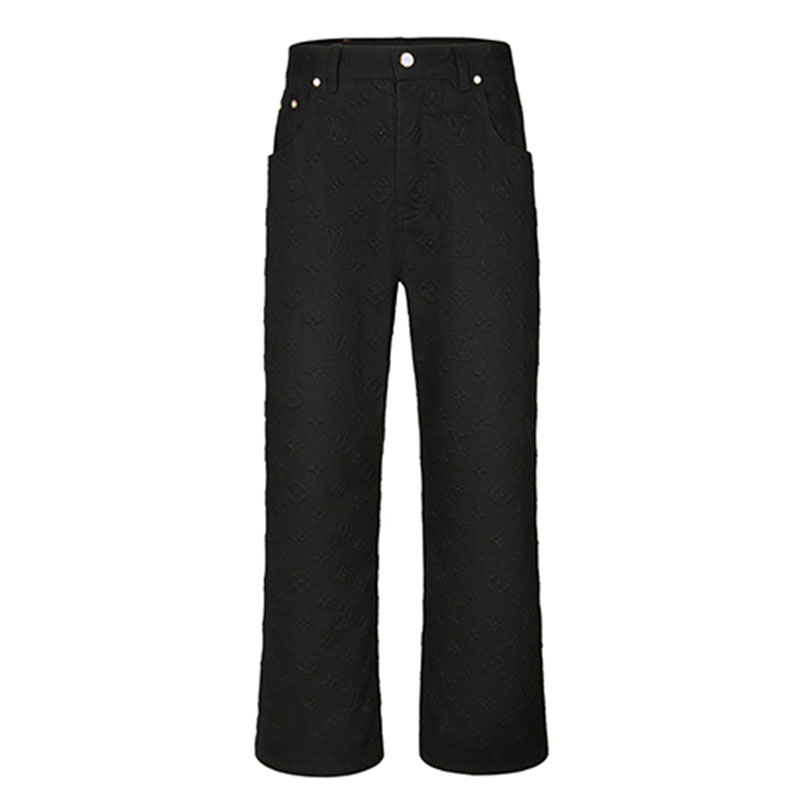 Louis Vuitton 루이비통 25SS 엠보싱 데님 팬츠 레플리카 1번 이미지 - 의류 | 세미샵 레플리카 사이트