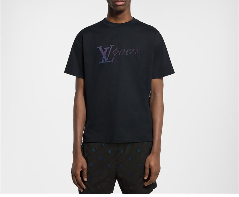 루이비통 25SS 이리데슨트 LV 남성 반팔 티셔츠 - 상세 이미지