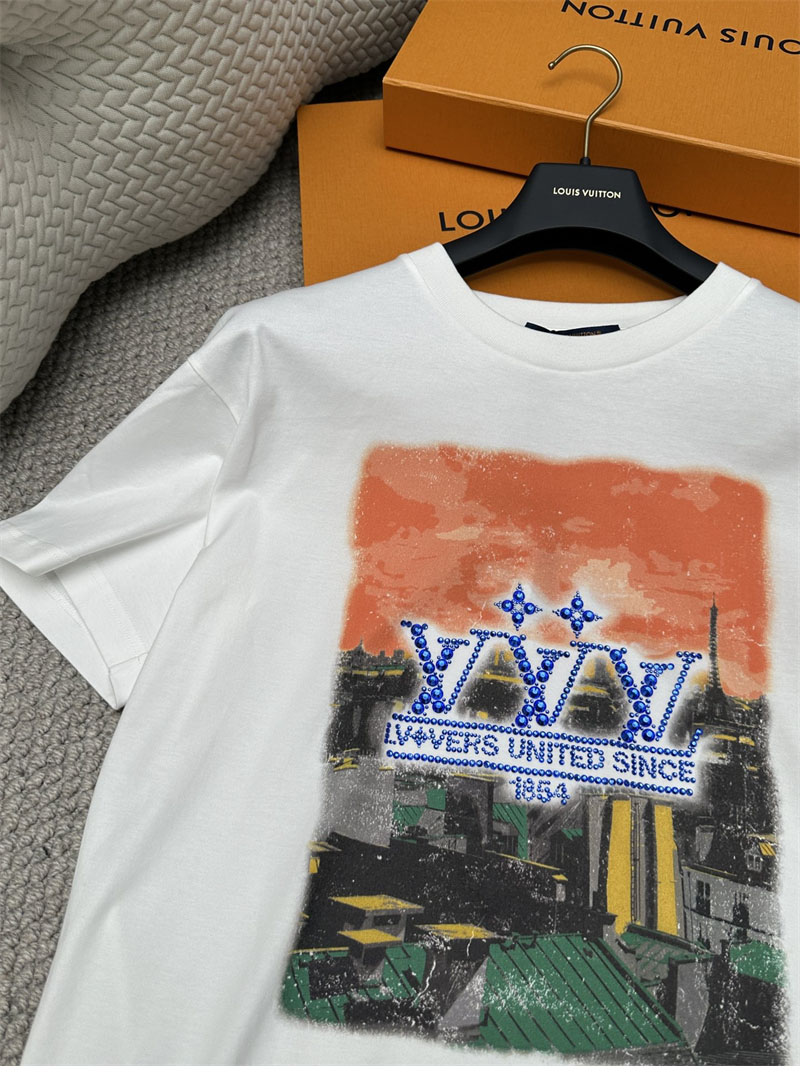 루이비통 LV Vers United 그래픽 반팔 티셔츠 - 상세 이미지