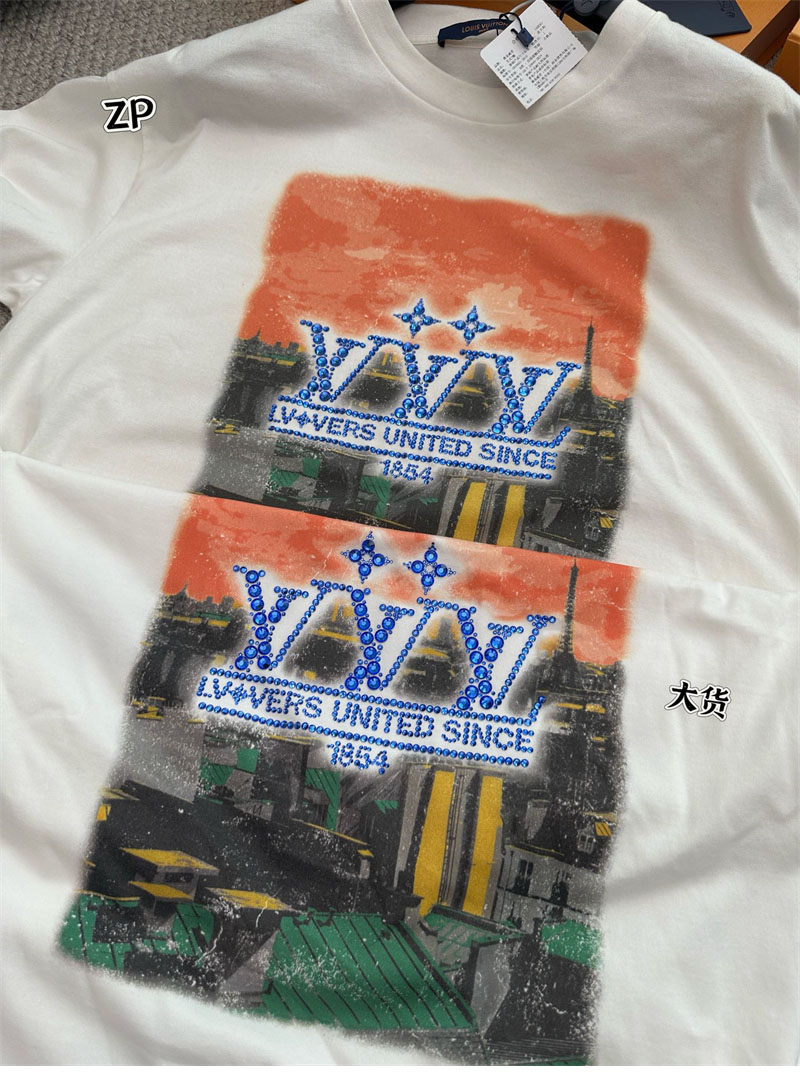 루이비통 LV Vers United 그래픽 반팔 티셔츠 - 상세 이미지
